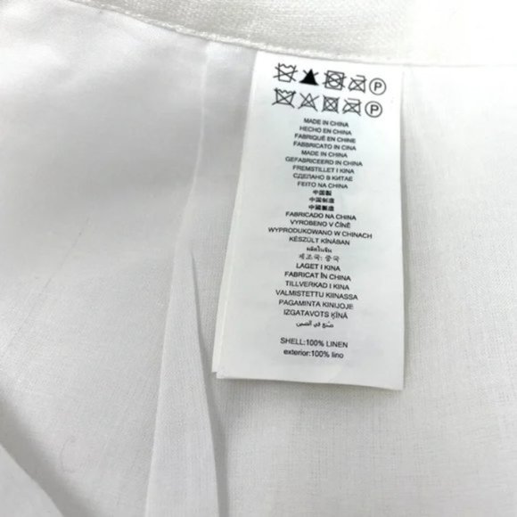 💖MEGA SALE💖MICHAEL Kors Linen Pleated Chino Shorts Women's White MH93HCCA19 - Picture 5 of 6